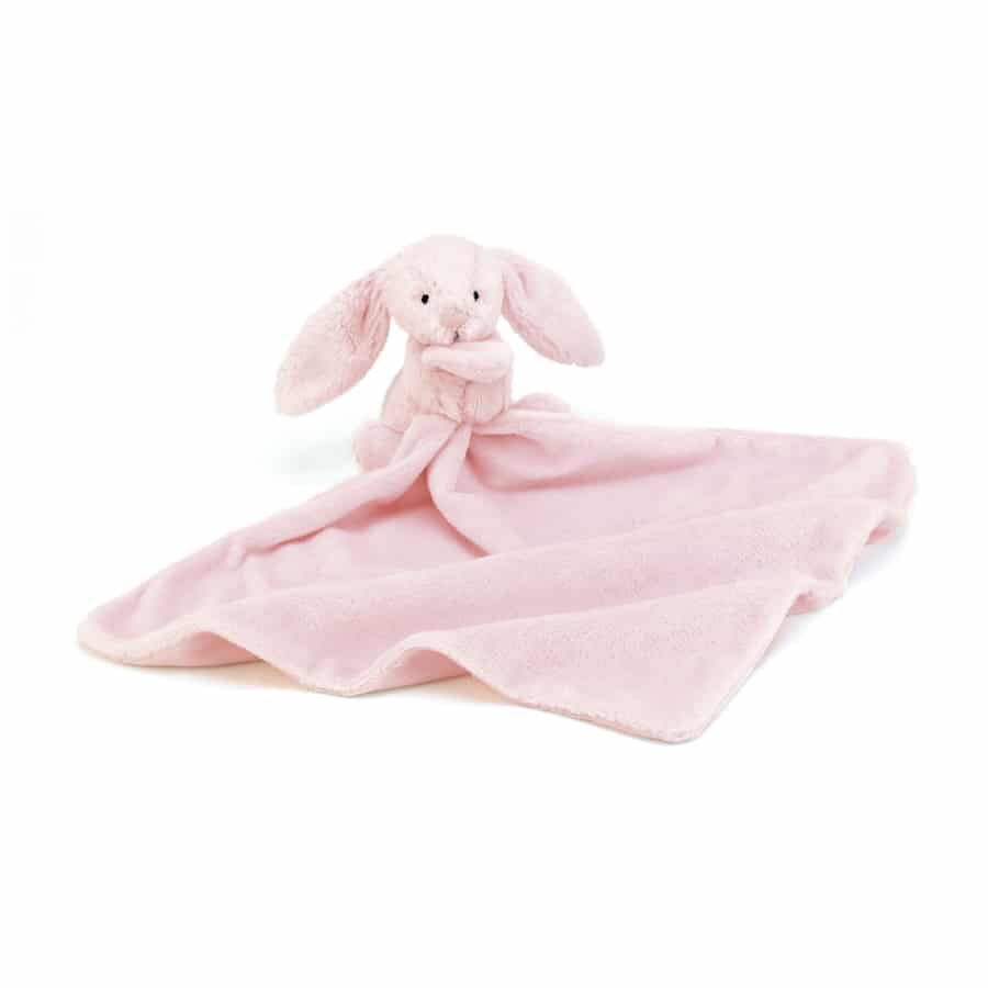 Personalised Jellycat bunny blanket pink Say it with Bears
