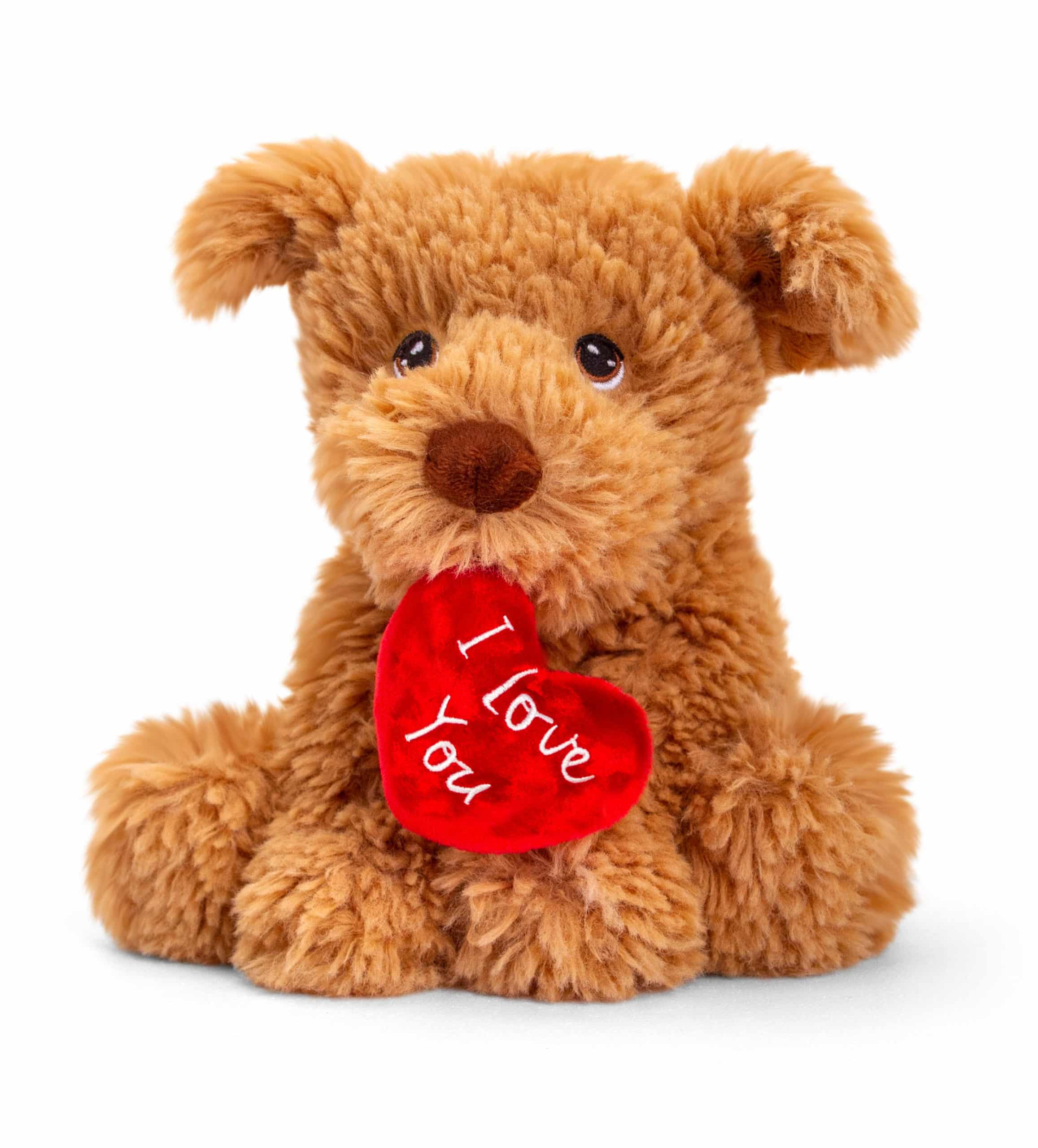 Keeleco Puppy with love heart 18cm